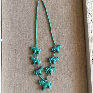 Turquoise Horse Necklace